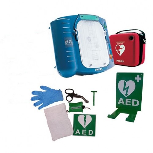 Philips Heartstart HS1 AED met rode draagtas