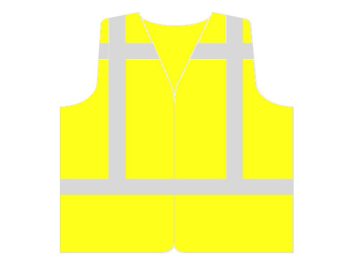 BHV vest fluor geel