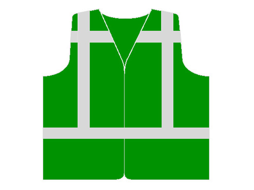 BHV vest fluor groen